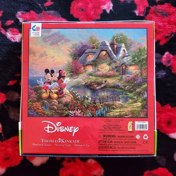 DISNEY THOMAS KINKADE Mickey & Minnie Mouse Puzzle - Picture 5 of 10